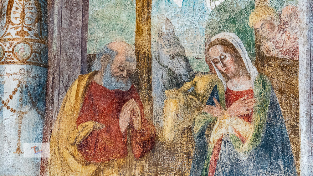 Cornello dei Tasso, Affresco nella parrocchiale - Turista a due passi da casa