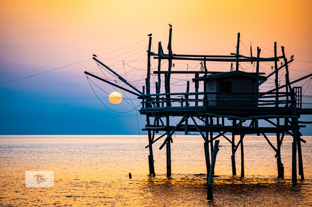San Vito Chietino: l’alba ai Trabocchi sull’Adriatico