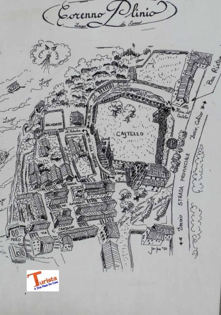 Corenno Plinio, la mappa del borgo - Turista A Due Passi Da Casa