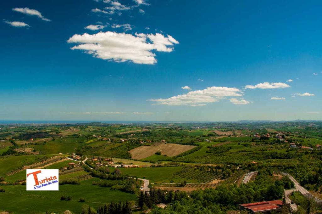 Verucchio panorama dalla Rocca del Sasso - Turista A Due Passi Da Casa