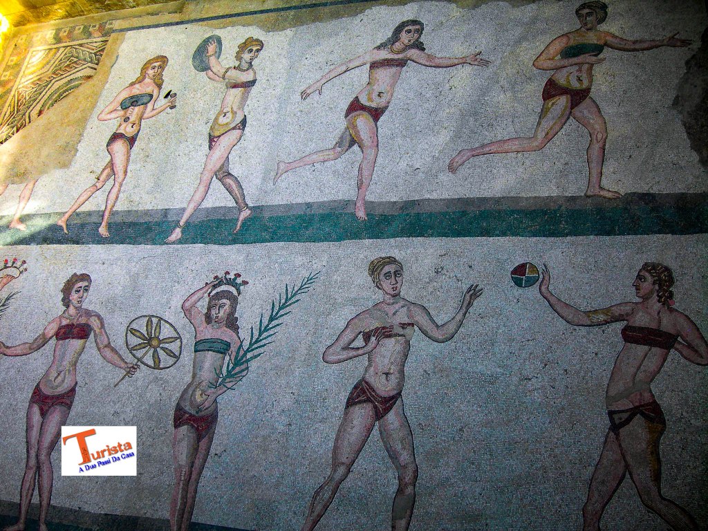 Villa romana del Casale, sala delle ragazze in bikini - Turista A Due Passi Da Casa