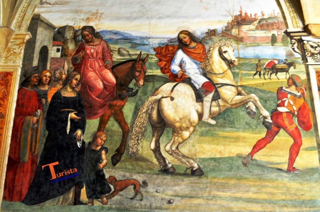 Abbazia Monte Oliveto Maggiore, affresco -Turista A Due Passi Da Casa