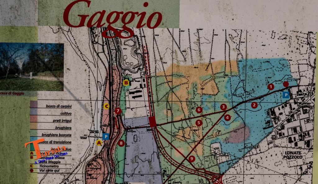 Lonate Pozzolo, via di Gaggio, la mappa - Turista A Due Passi Da Casa