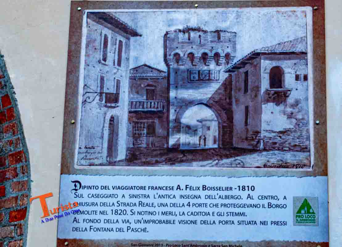 Sant'Ambrogio di Torino, immagine dipinta- Turista A Due Passi Da Casa