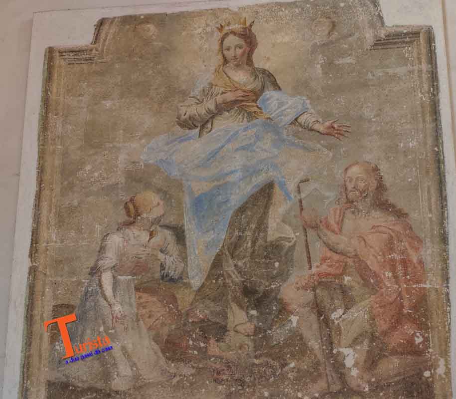 Ghemme, affresco nella chiesa di San Rocco- Turista a Due Passi Da Casa