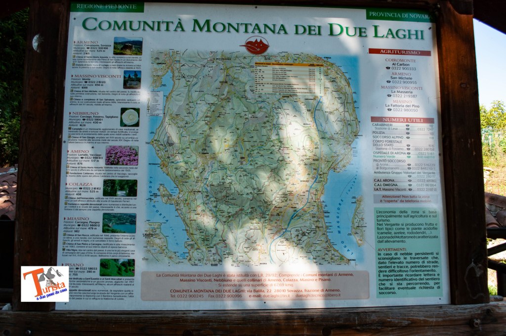 Fosseno, Alto Vergante, mappa dei percorsi - Turista A Due Passi Da Casa