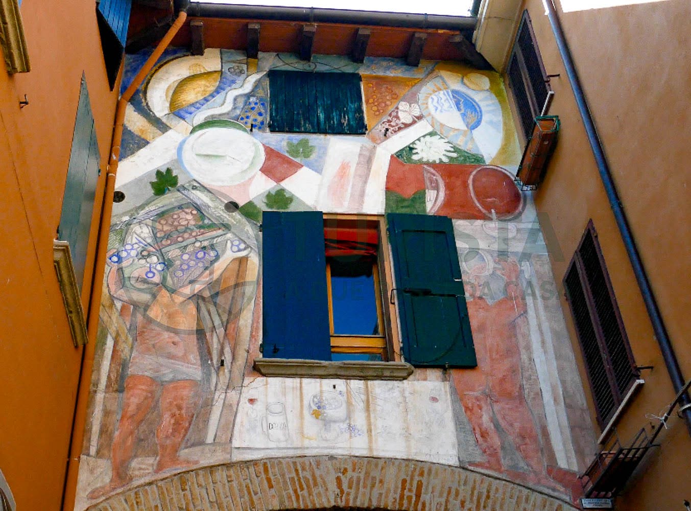 Uno dei murales di Dozza - Turista A Due Passi Da Casa