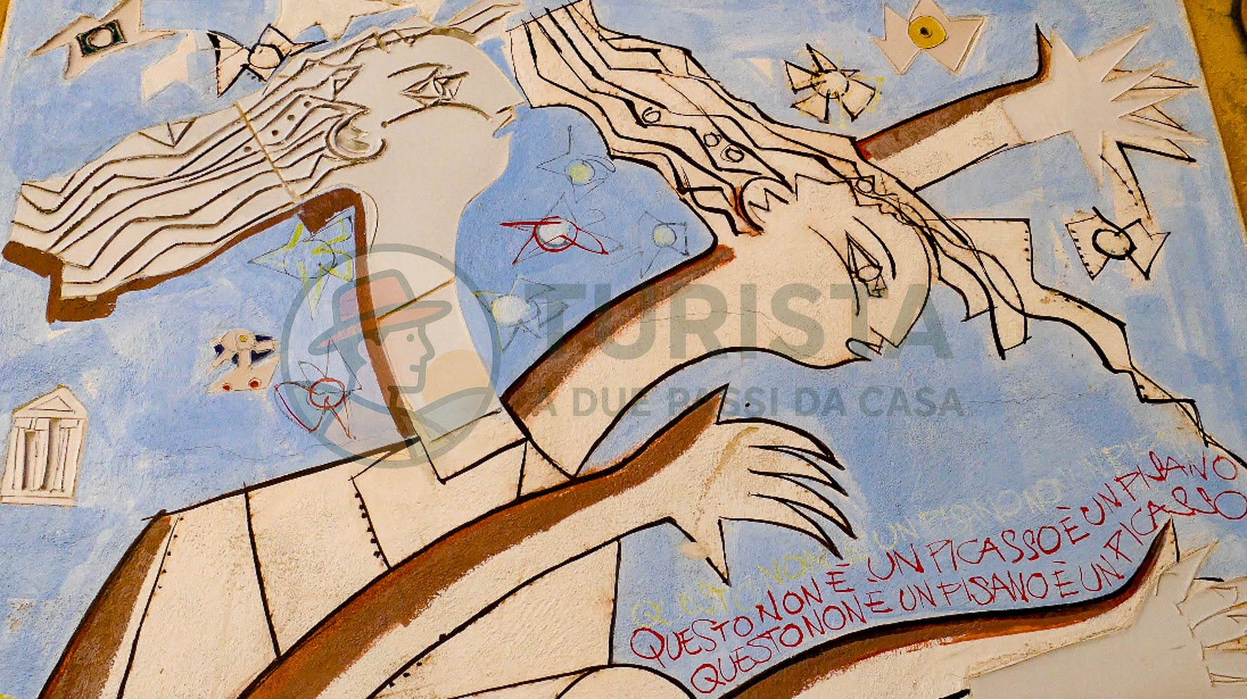 Uno dei murales di Dozza - Turista A Due Passi Da Casa
