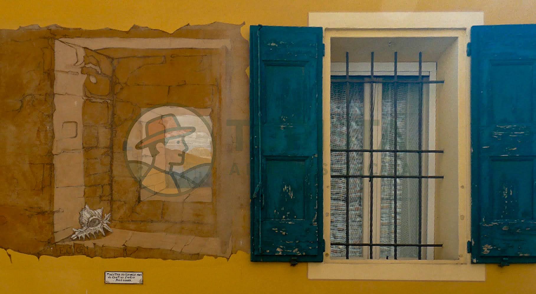 Il murales Finestra, a Dozza - Turista A Due Passi Da Casa