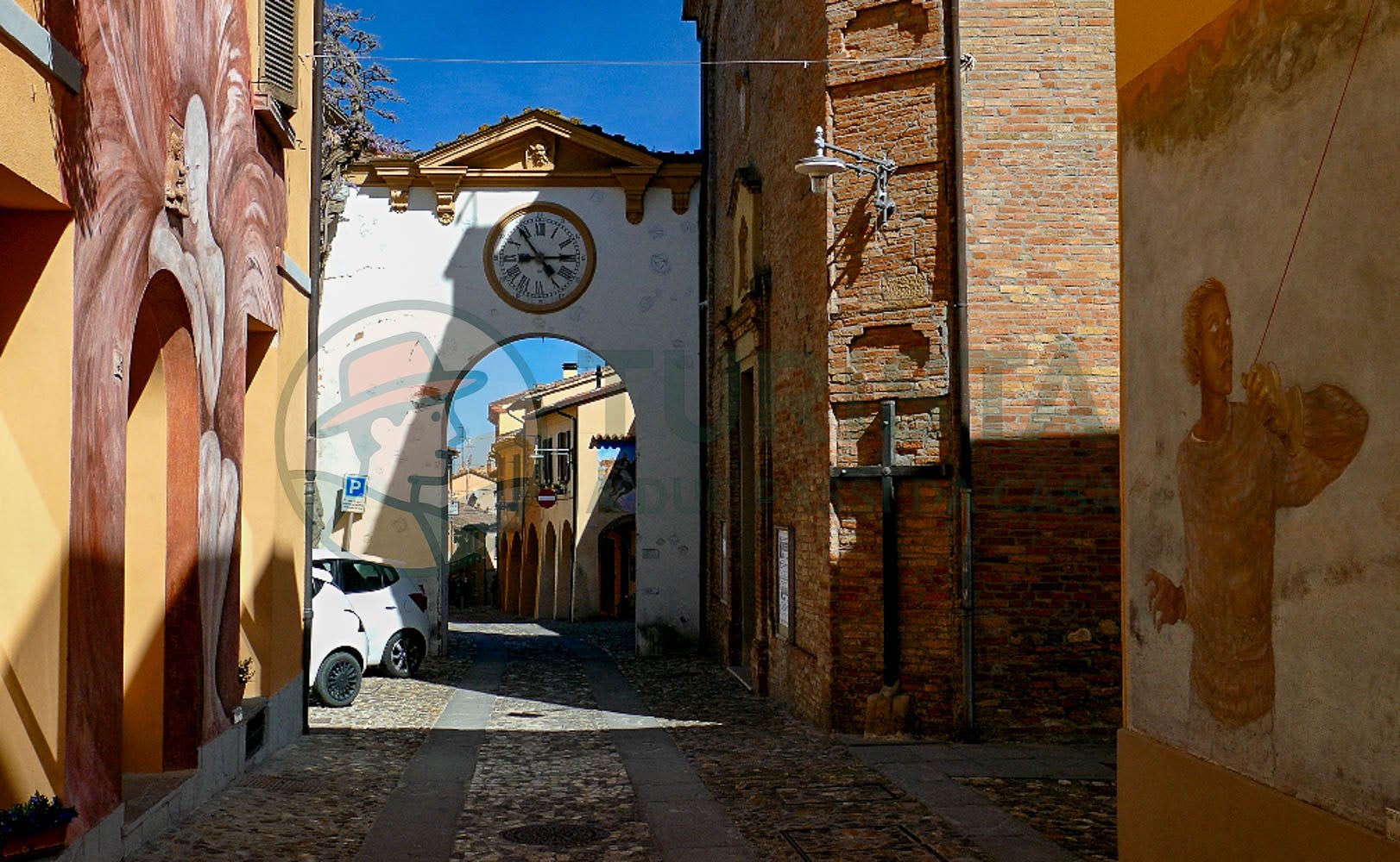 Tesoro dell’ora, murales a Dozza - Turista A Due Passi Da Casa