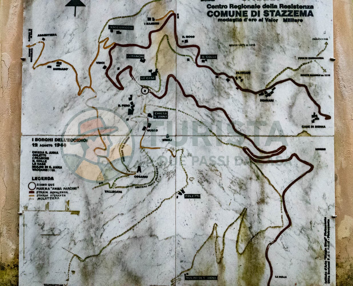 Mappa dei luoghi dell'eccidio di Sant'Anna di Stazzema, Turista A Due Passi Da Casa